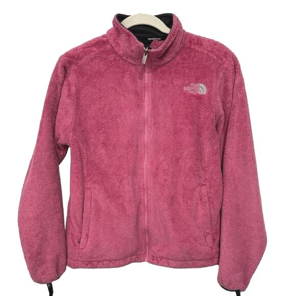 The North Face Women's Pink Full Zip Fleece Jacket Size Small - Picture 1 of 9